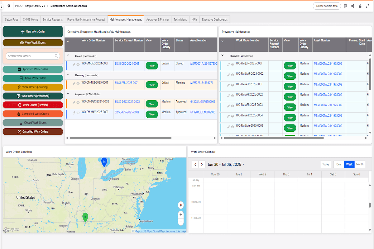 Simple Computerized Maintenance Management