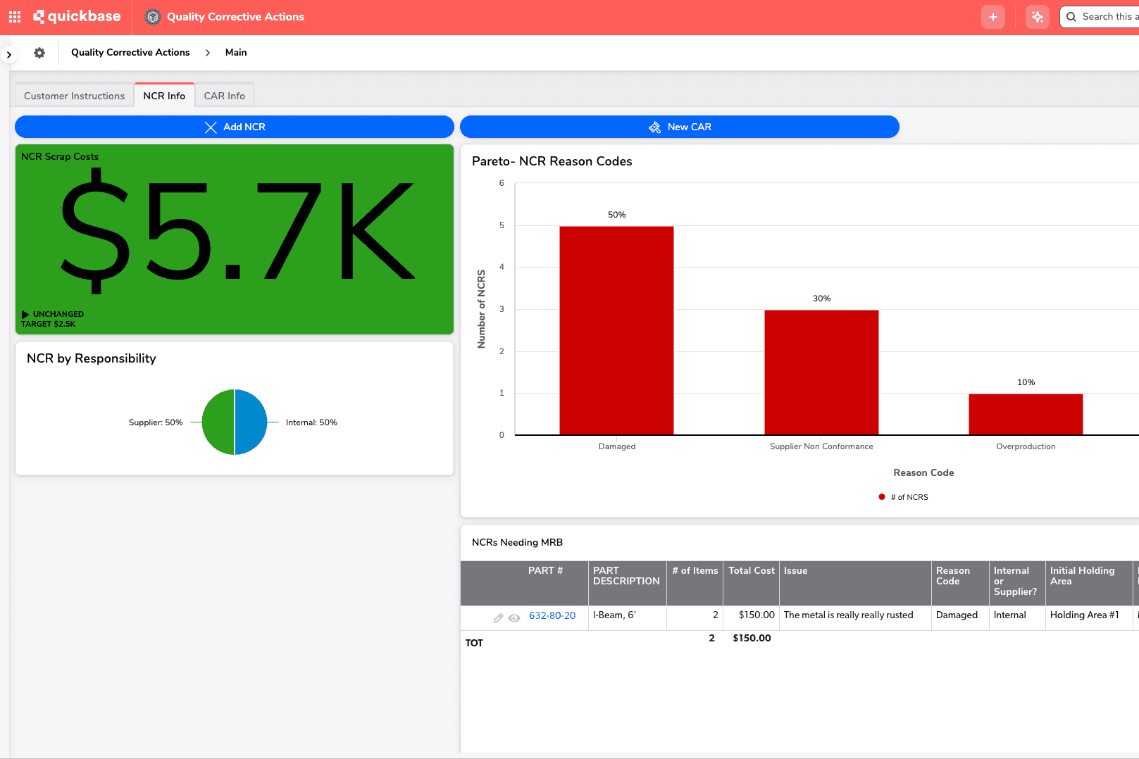 Quality Corrective Action App