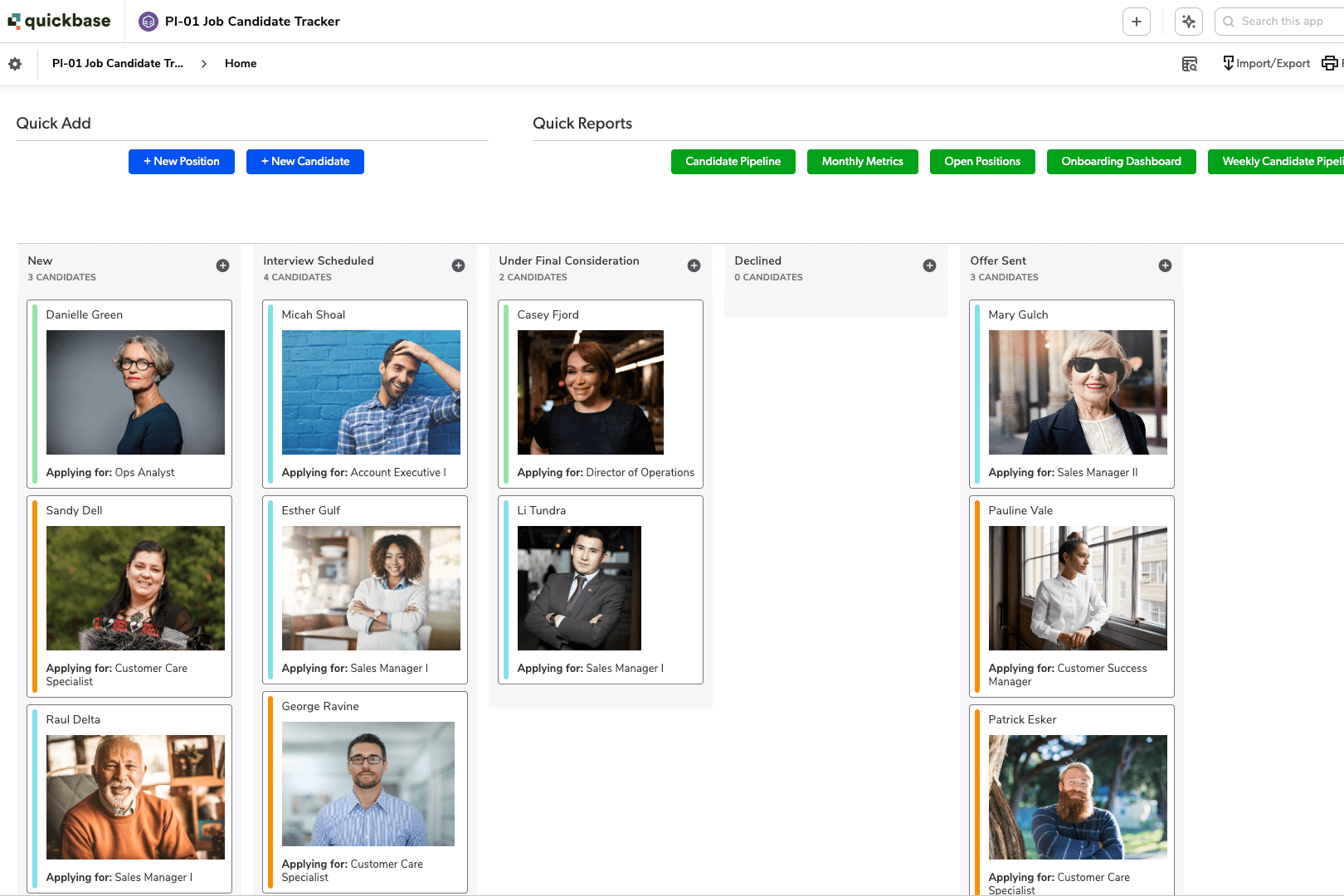 PI-01 Job Candidate Tracker