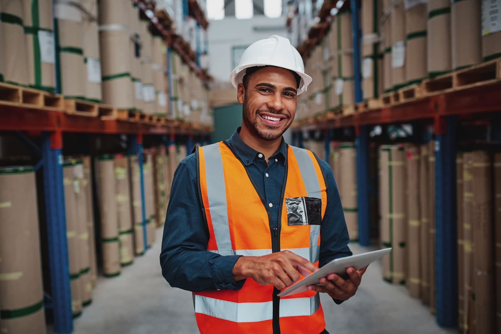 Supply Chain Worker With i Pad