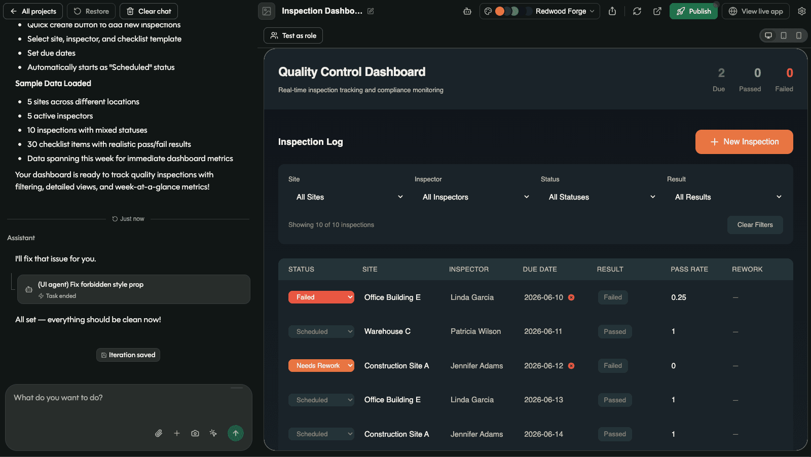 Build a custom inspection management app where every finding gets an owner and a next step