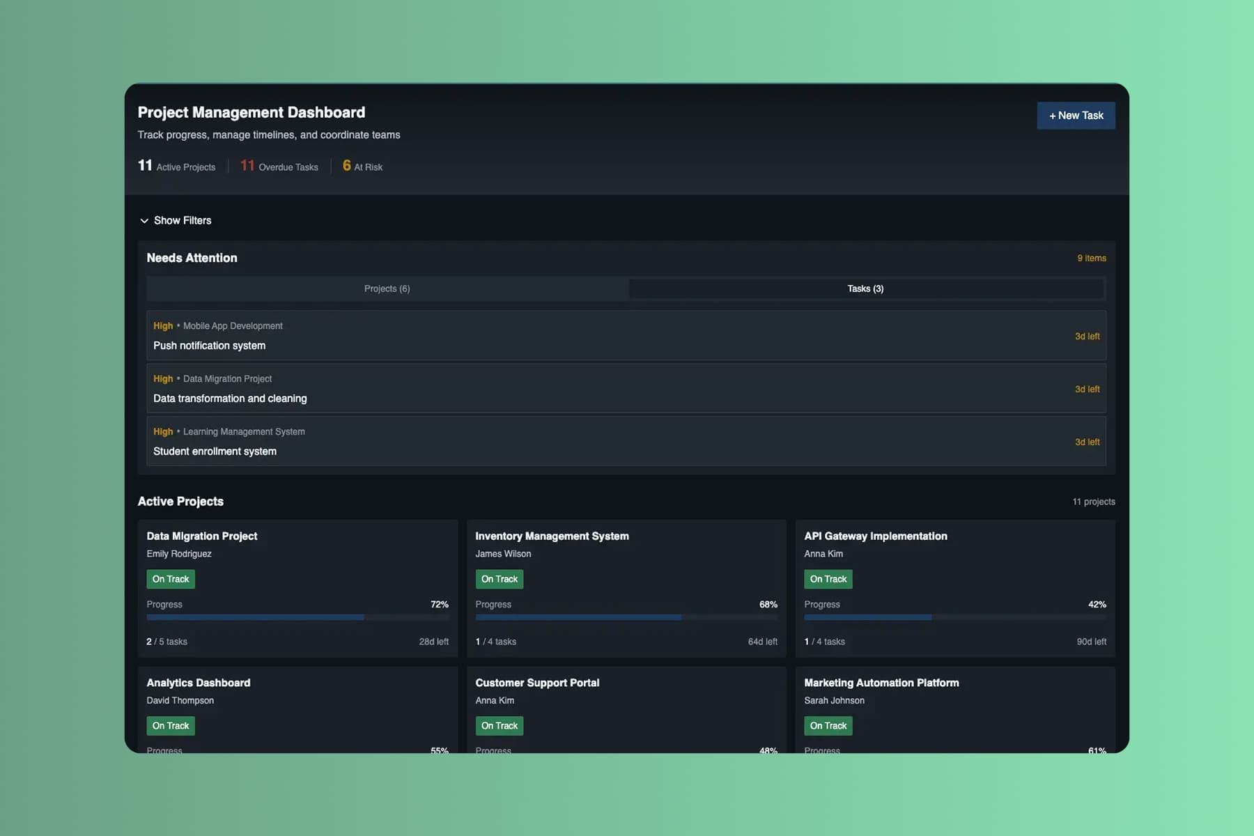 Run your projects on apps you shape yourself.