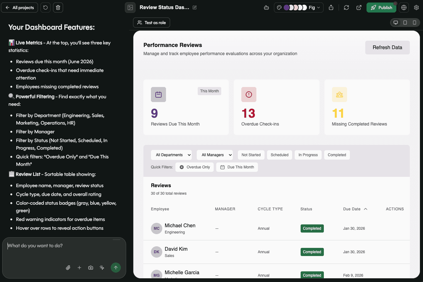 Build a custom performance management review app and get reviews out of spreadsheets