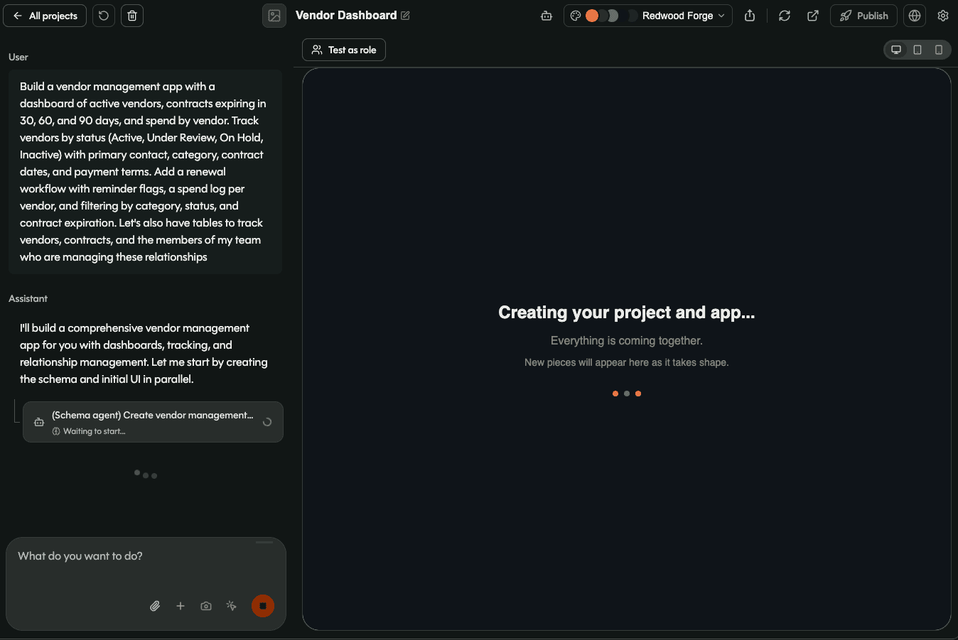 Build a custom vendor management app that tracks every vendor in one place