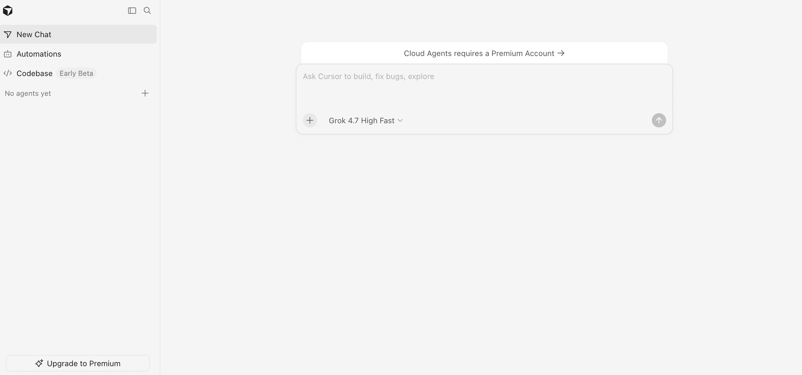 An app being built in Cursor, a Lovable alternative.