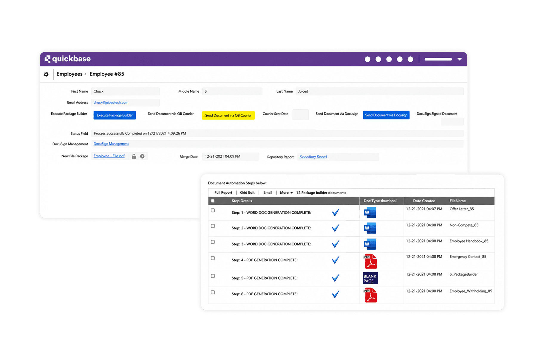 Streamline your entire document workflow with one click.